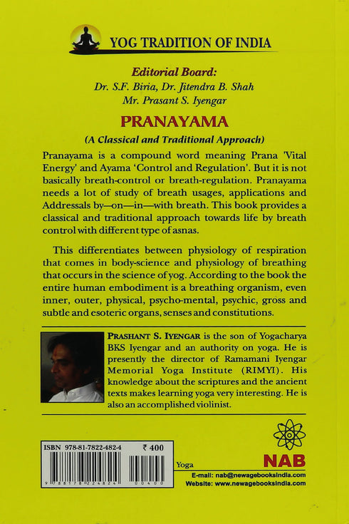 Pranayama: A Classical and Traditional Approach - By Prashant Iyengar (Author) - MLBD Publications