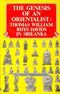 Book cover of Genesis Of An Orientalist |Wickremeratne Ananda|HB|Mlbd Publications by Wickremeratne Ananda