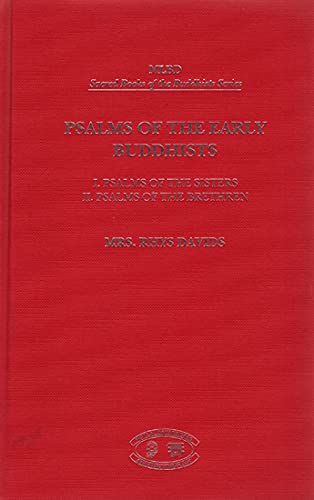 Book cover of Psalms Of The Early Buddhists |Mrs Rhys Davids|HB|Mlbd Publications by Mrs Rhys Davids