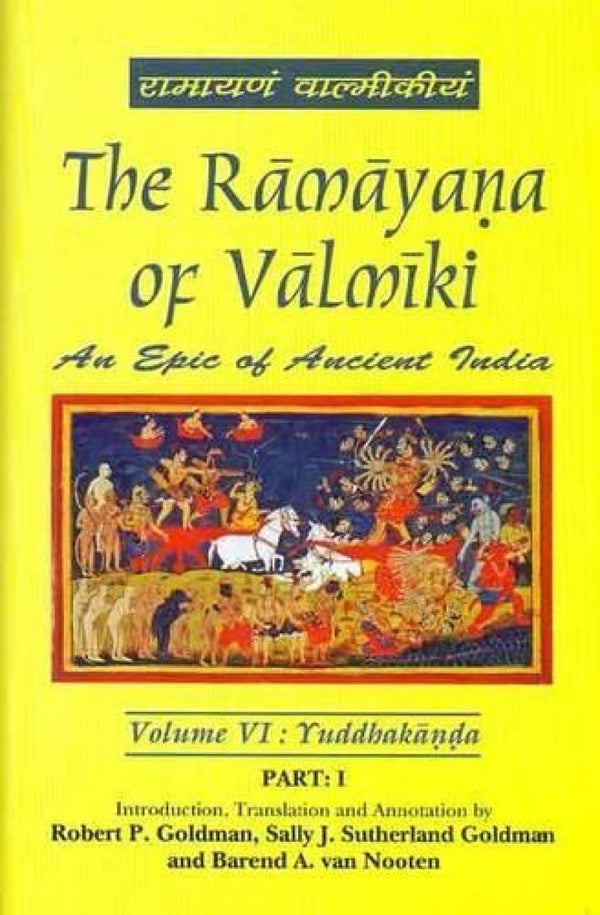 Book cover of Ramayana Of Valmiki (Vol-6 In 2 Part) |J Sutherladn Goldman|HB|Mlbd Publications by J Sutherladn Goldman