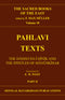 Book cover of S B E (Vol-18) : Phalavi Texts (Part-2) |West E W |HB|Mlbd Publications by West E W