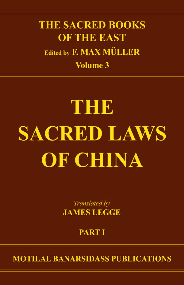 Book cover of S B E (Vol-03) : Sacred Books Of China (Part-1) |Legge James|HB|Mlbd Publications by Legge James
