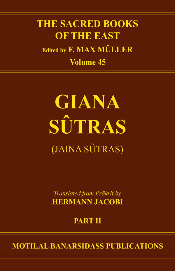 Book cover of S B E (Vol-45) : Jaina Sutras (Part-2) |Jaccobi H|HB|Mlbd Publications by Jaccobi H