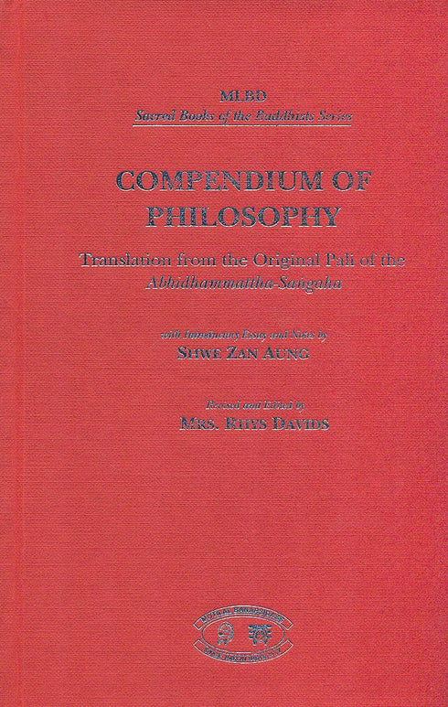 Book cover of Compendium Of Philosophy |Shwe Zan Aung|HB|Mlbd Publications by Shwe Zan Aung