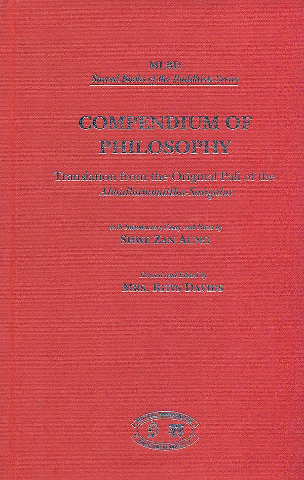 Book cover of Compendium Of Philosophy |Shwe Zan Aung|HB|Mlbd Publications by Shwe Zan Aung