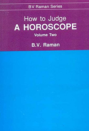 Book cover of How To Judge A Horoscope (Vol-2) |Raman B V|HB|Mlbd Publications by Raman B V