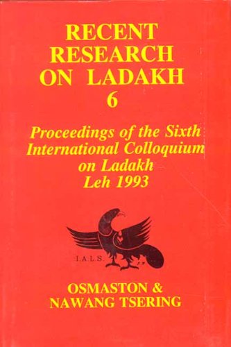 Book cover of Recent Research Of Ladakh 6 |Osmaston Henry|HB|Mlbd Publications by Osmaston Henry